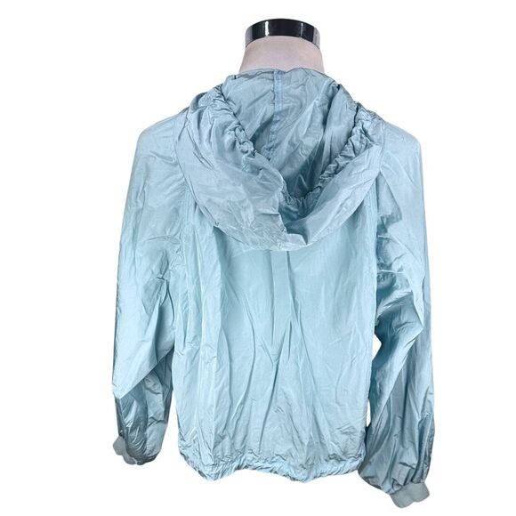 Free People FP Movement On The Rise Windbreaker Crop Jacket Women’s Small Blue - Picture 4 of 9